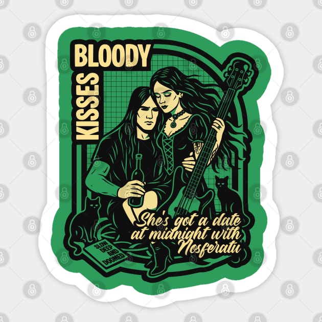 BLOODY KISSES Sticker by artslaves